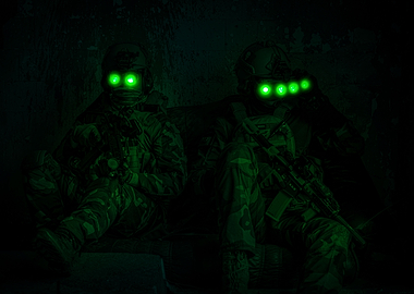 Soldiers With Night Vision