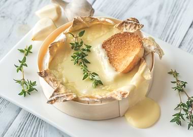 Baked Camembert cheese