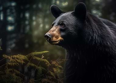 Black Bear Wildlife Photo
