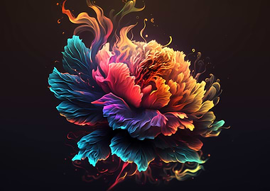 Flower watercolor art