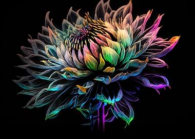 Flower watercolor art