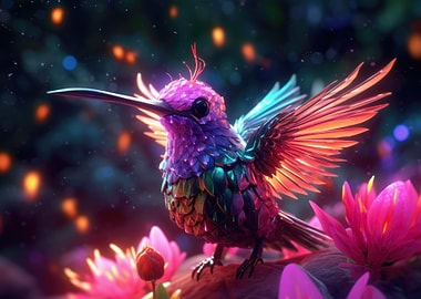 Hummingbird Holograph