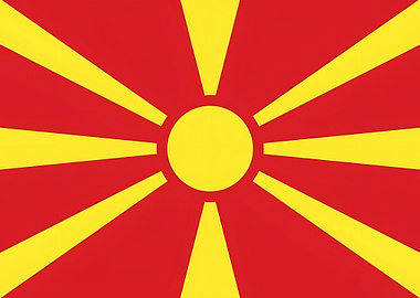 Flag of North Macedonia
