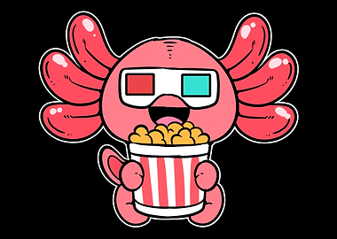 Axolotl Eating Popcorn Mov