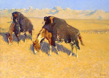 Indians Simulating Buffalo