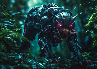 Black panther robot