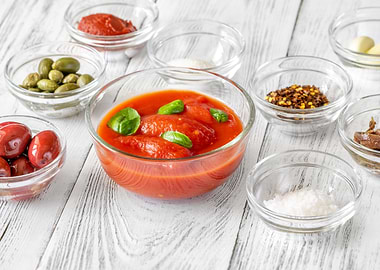 Ingredients for puttanesca