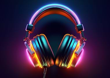 headphone neon