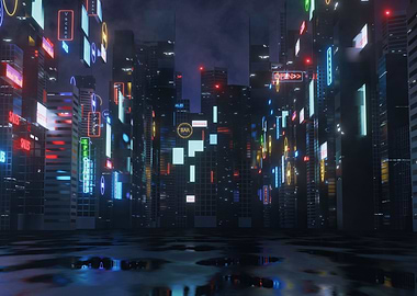 Cyberpunk Neon City