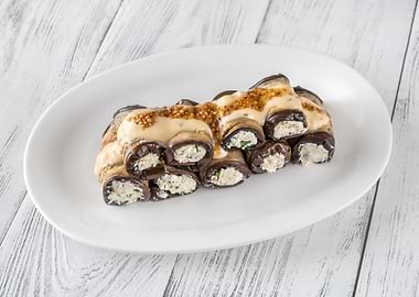 Stuffed eggplant rolls