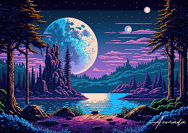 Serene Scifi Landscape