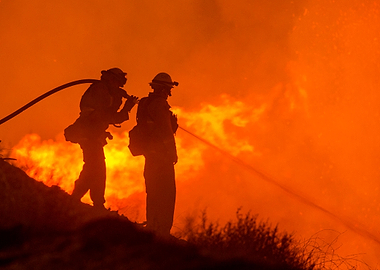 Firemen Fighting Fire