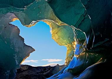 Entrance to an ice cave