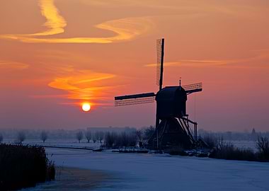 Sunrise Kinderdijk
