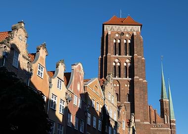 Gdansk Old Town Skyline