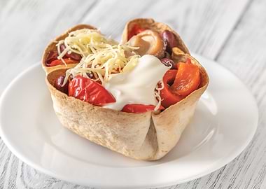 Crispy burrito basket