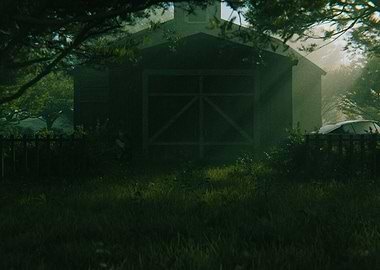 Unused Barn Scene 3 3D