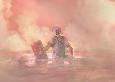 A roman soldier in danger