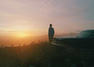 Watching Sunset Scene 1 3D