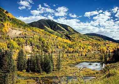 Mountains at Lake Nature