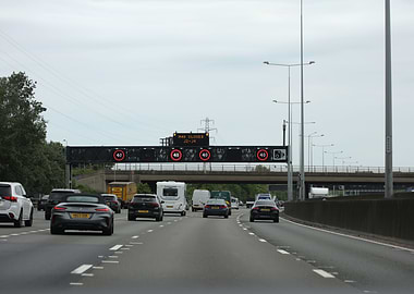 England London M25 driving