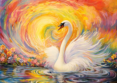 beautiful swan