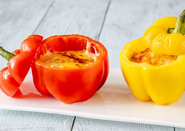 Stuffed red peppers