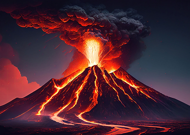 erupting nature