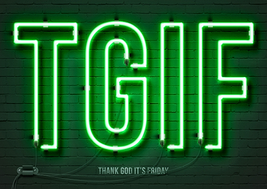 TGIF Neon Sign