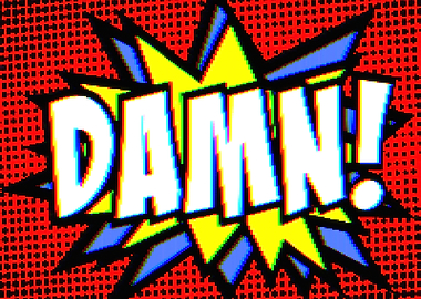 Moshed comic halftone spik