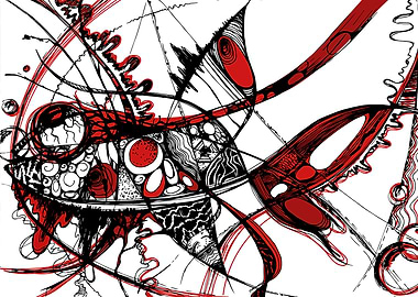 Geometric abstract fish