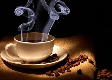 Coffee beans and aroma