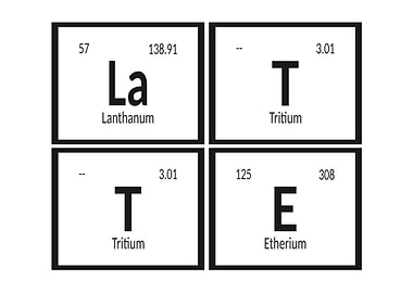 Latte Periodic Table