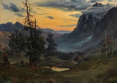 Sunrise in the Wengeralp