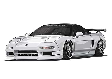 Bagged Honda NSX White