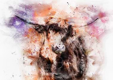 Yak watercolor