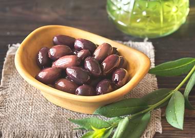 Bowl of kalamata olives