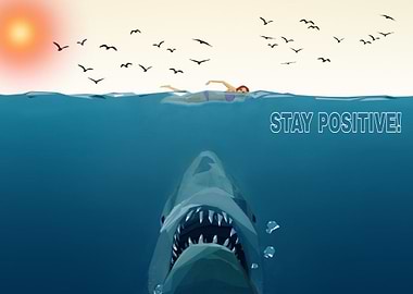 Funny Saying Stay Positive