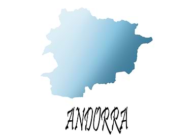 Andorra Country Silhouette