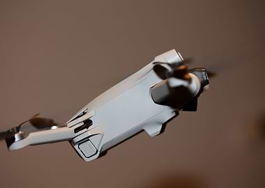 Flying drone copter macro