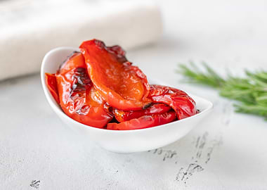 Grilled bell peppers