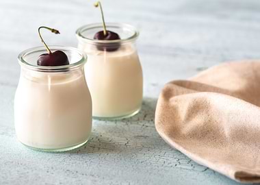 Two jars of Greek yogurt