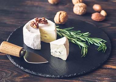 Cambozola cheese closeup