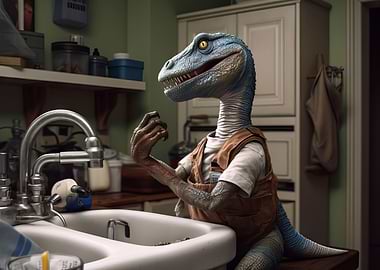 Velociraptor Plumber