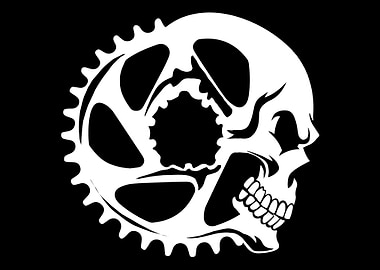Cycling Cyclist Skull