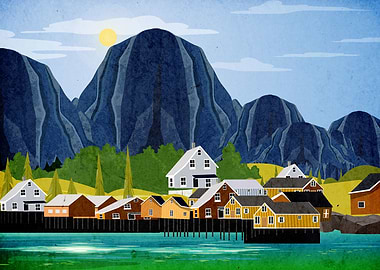 Norway landscape in summer