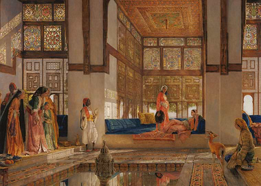 A Lady Receiving Visitors