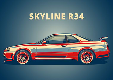 Skyline GTR R34 Hope Style