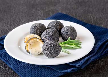 Truffle mozzarella balls