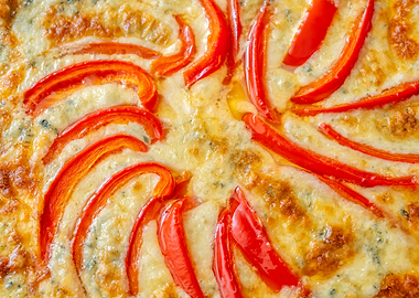 Blue cheese pepper tart